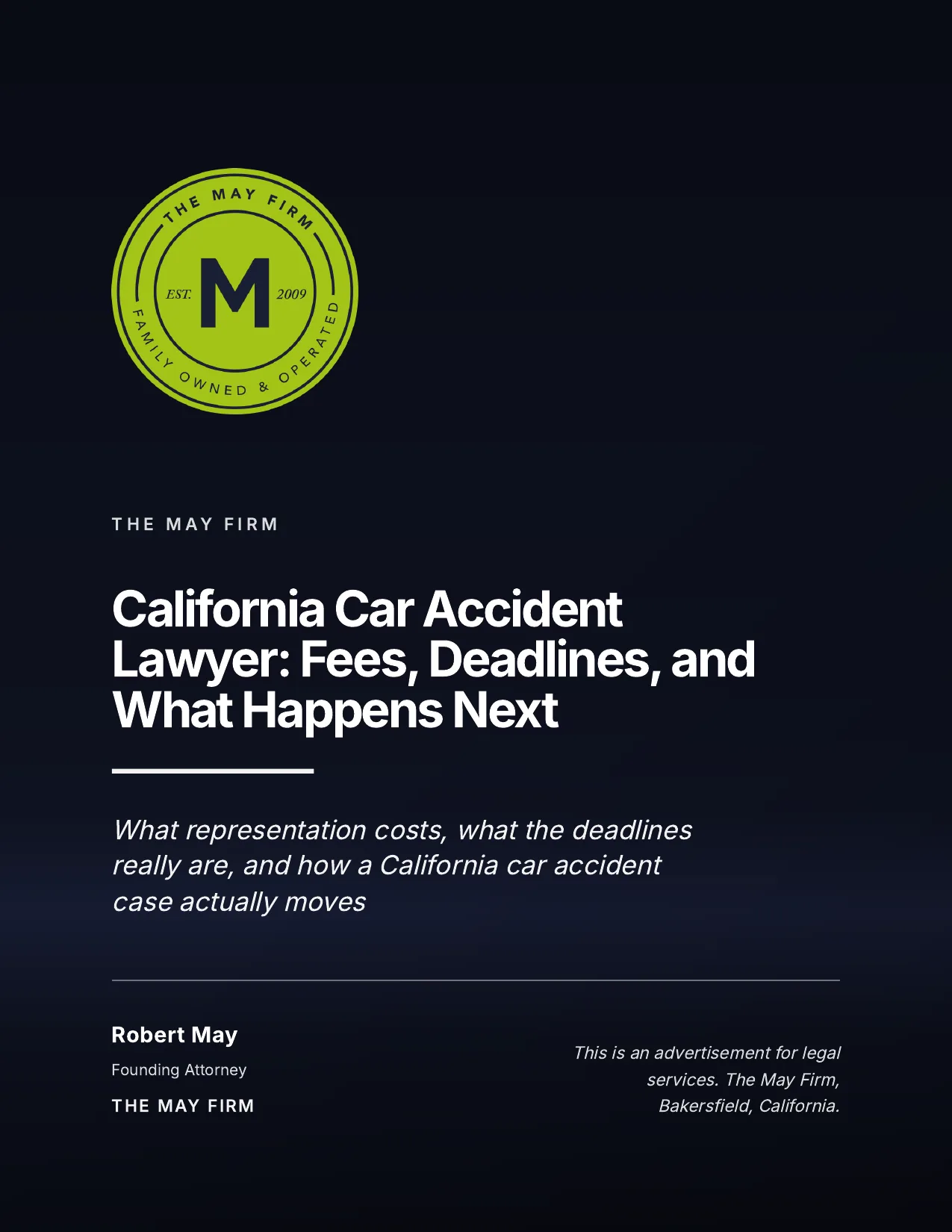 Cover of California Car Accident Lawyer: Fees, Deadlines, and What Happens Next